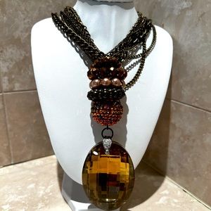 Costume jewelry statement necklace